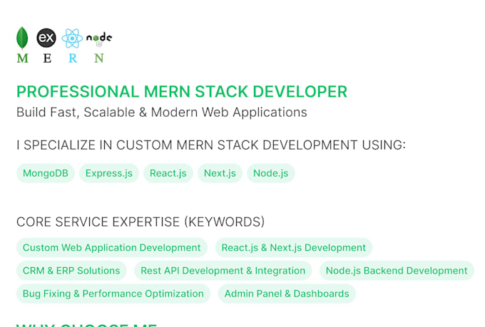 be your mern stack developer for web app development